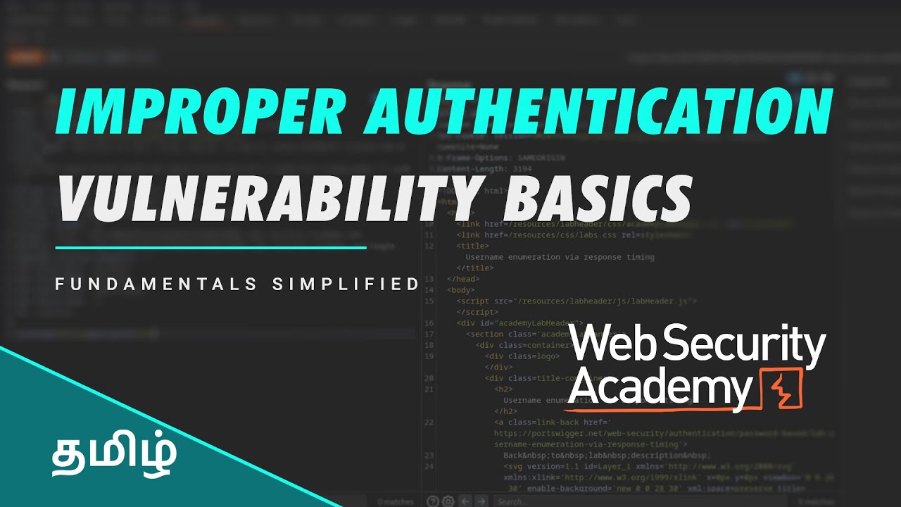 Mastering Web App Authentication Vulnerabilities | Fundamentals Explained in Tamil