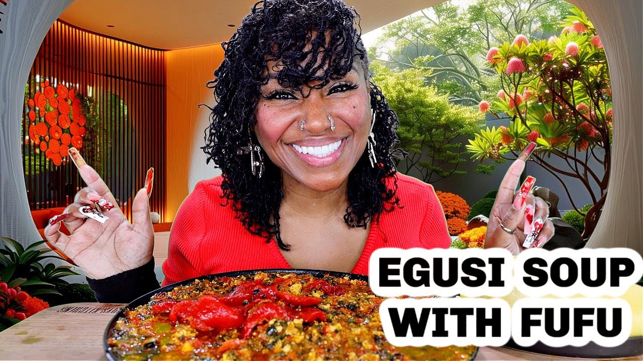 Egusi Soup with Fufu