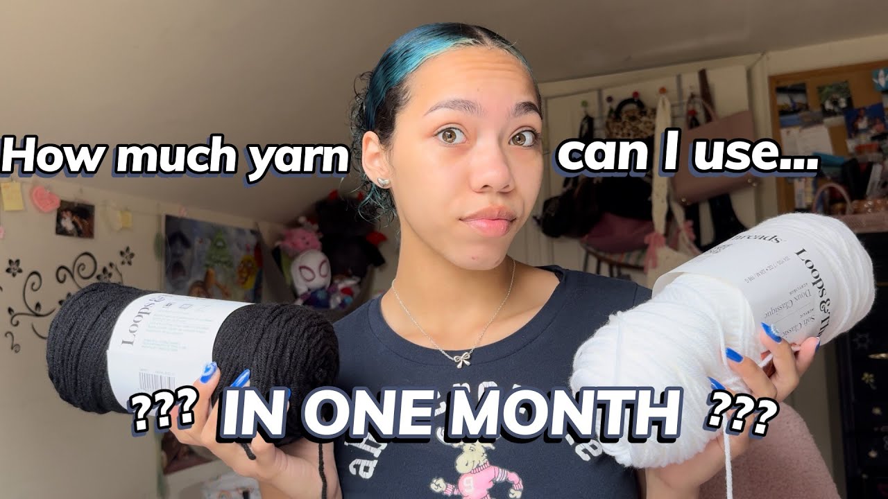 How Much Yarn Can I Use In One Month??