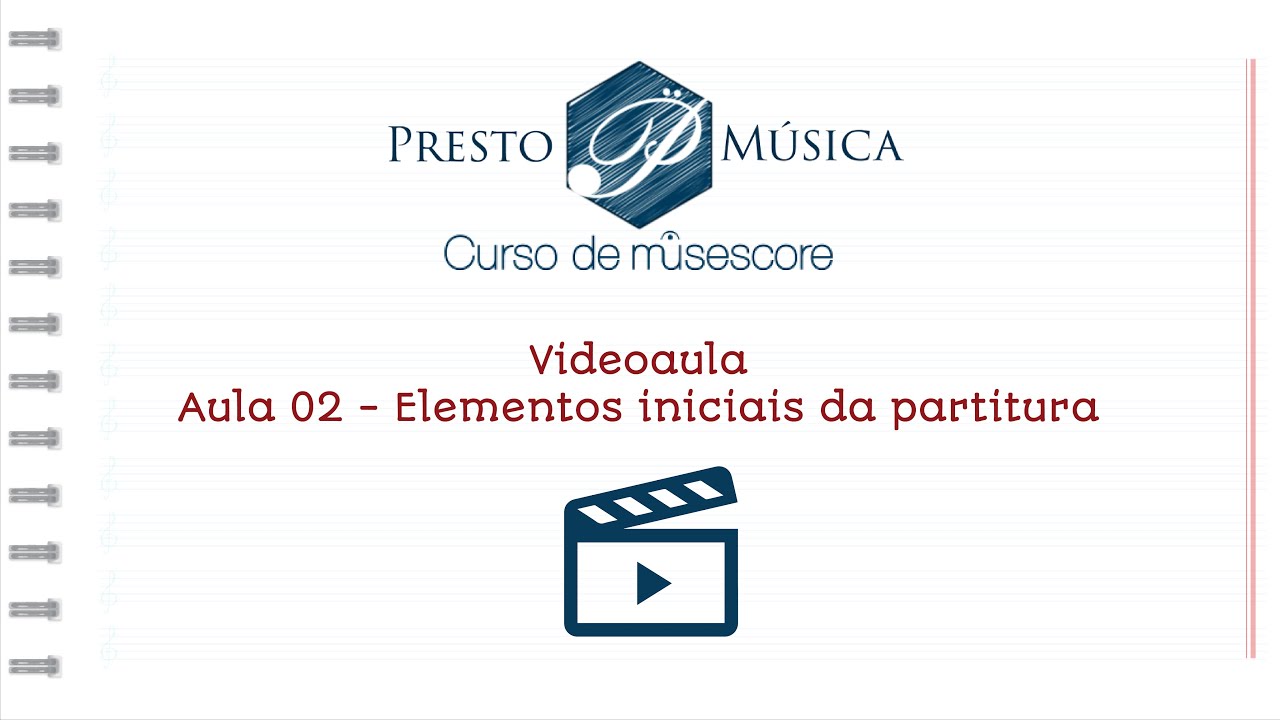 Como criar uma partitura digital no Musescore - Curso de Edição de partituras - Aula 02