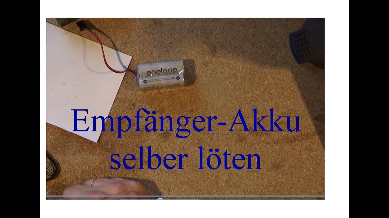 Modellflug Jugend Pampersflieger Empfängerakku selber löten, MFC Rheinbach