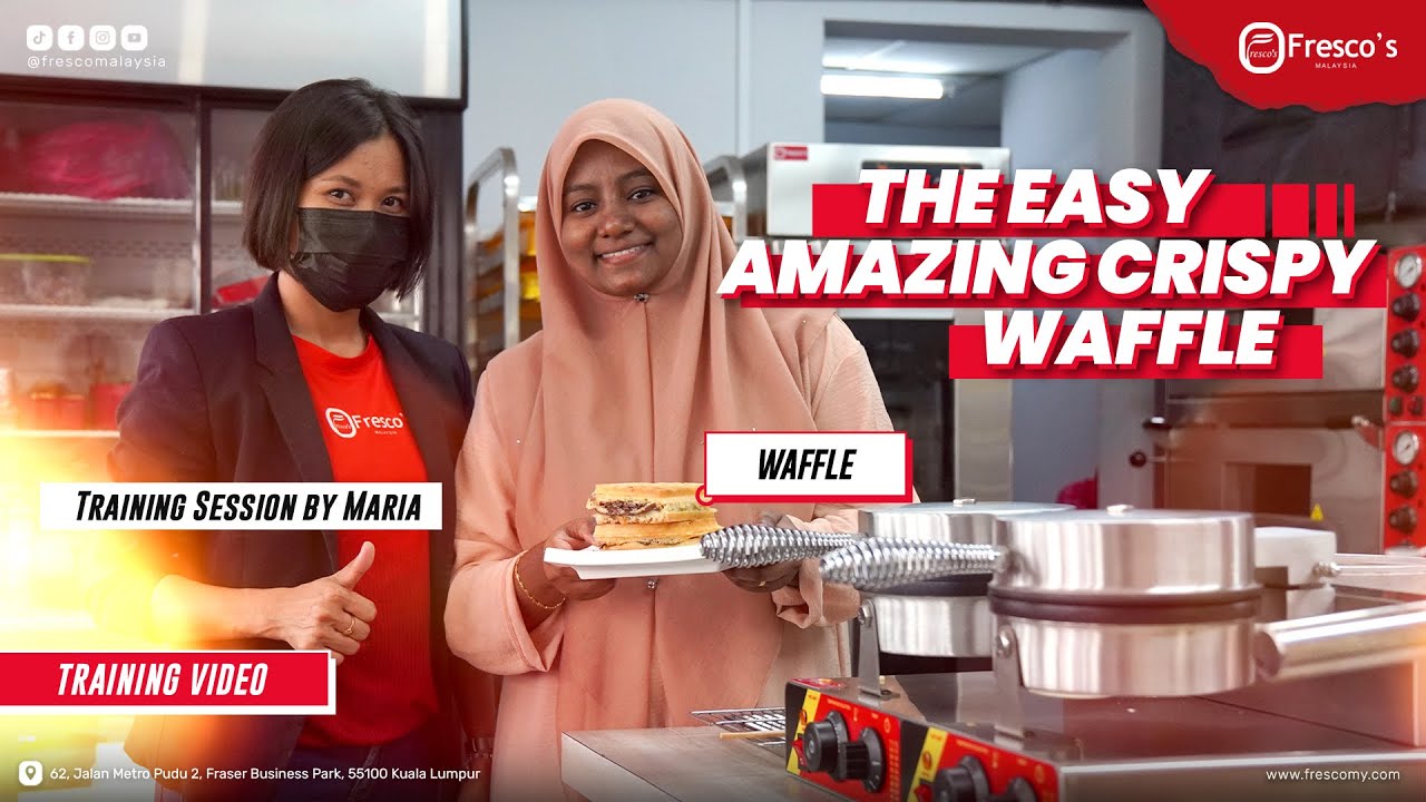 AMAZING CRISPY WAFFLE - Free Training (How To Make Waffle)