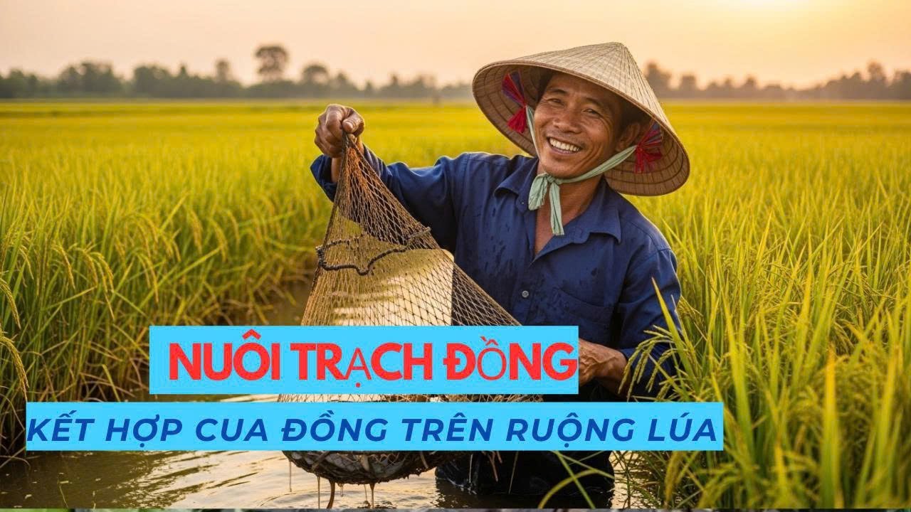 NUÔI TRẠCH ĐỒNG - KẾT HỢP CUA ĐỒNG TRÊN RUỘNG LÚA