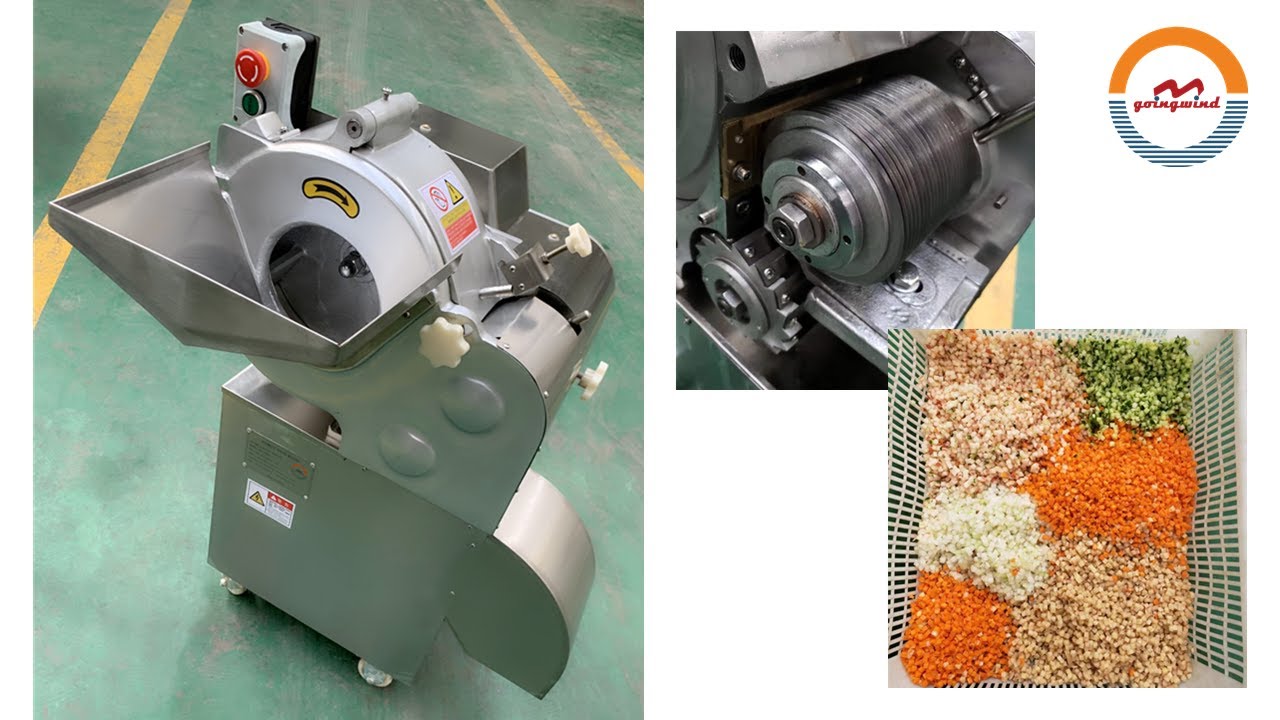 Automatic vegetable dicing machine tomato potato carrot fruit cube cutting machine cutter dicer