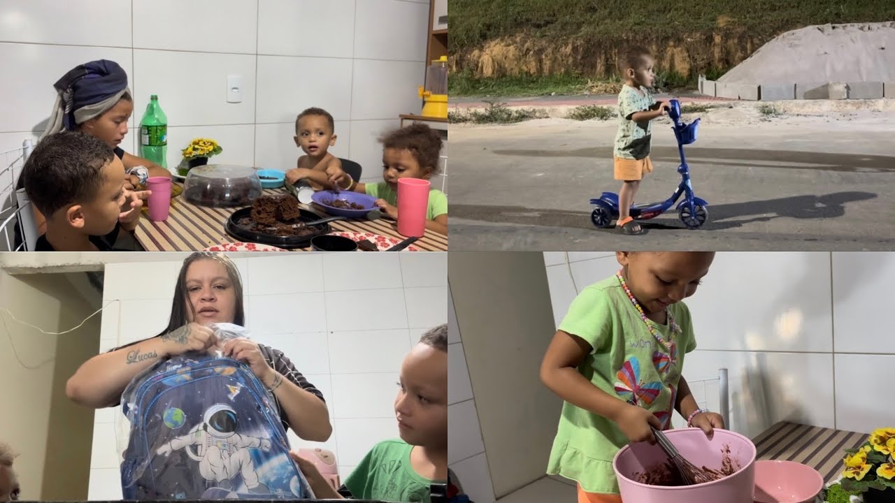 COMPREI A BOLSA ESCOLA PELA SHOPEE | O PREFEITO VAI DAR MATERIAL ESCOLAR | FIZEMOS BOLO DE CHOCOLATE
