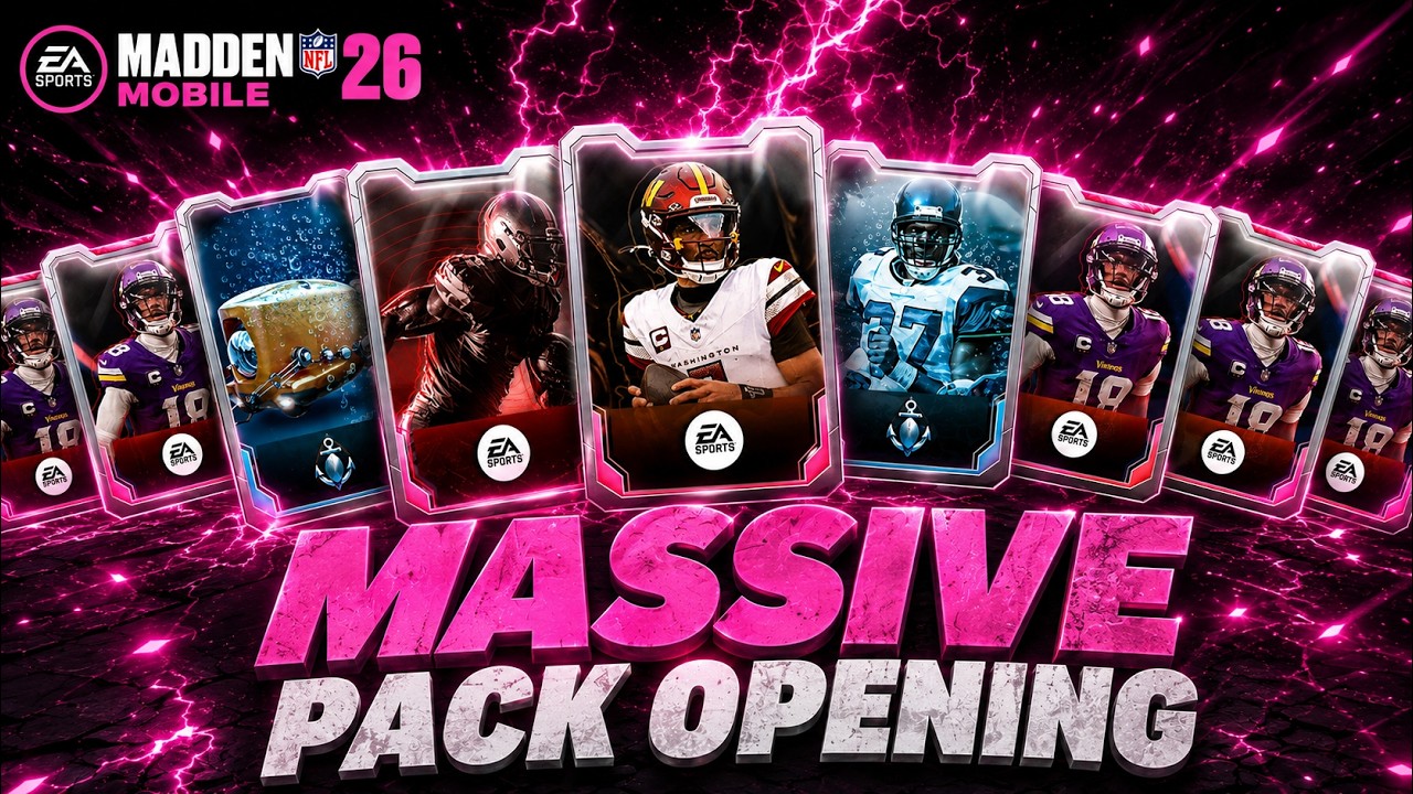 MASSIVE MADDEN MOBILE 26 PACK OPENING! INSANE PULLS!