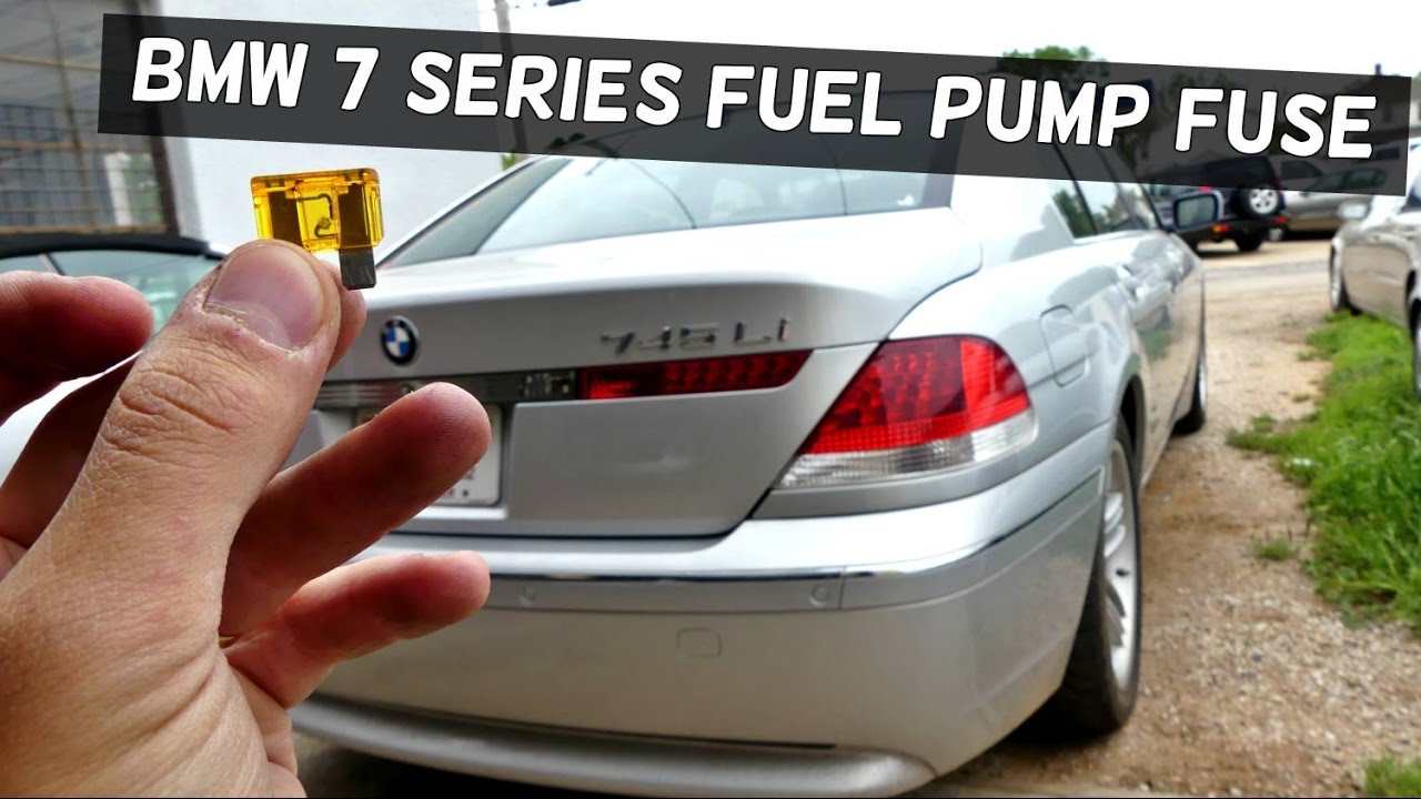 BMW E65 E66 FUEL PUMP FUSE NO START 745i 745li 750i 750li 730i 735i