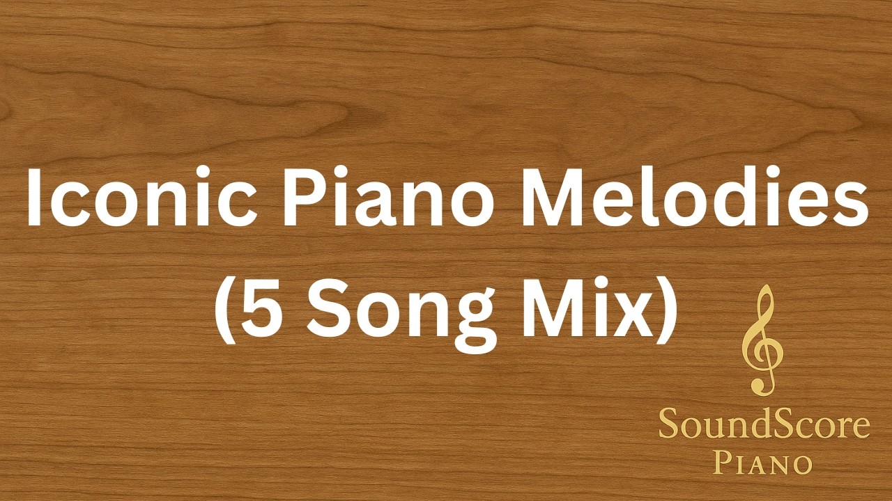 5 Iconic Piano Melody Songs 🎹 Instrumental Medley | Piano Tutorial + Sheet Music