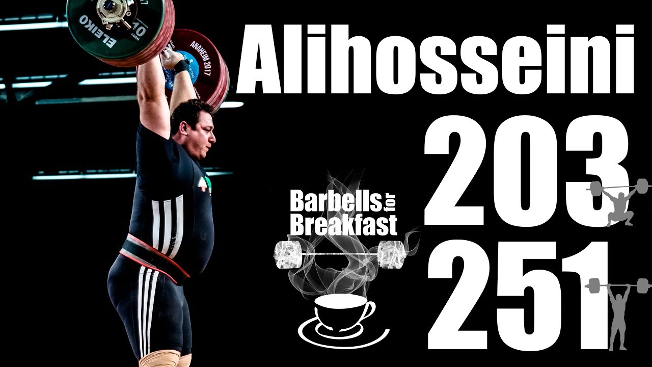 Saeid Alihosseini (169kg Iran) 203kg Snatch 251kg Clean and Jerk - 2017 Weightlifting Worlds