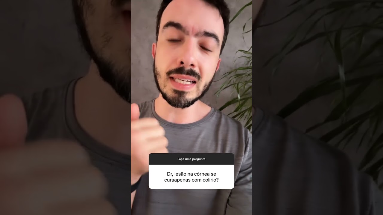 LES&Atilde;O na C&Oacute;RNEA  se cura apenas com COL&Iacute;RIO? #amplaoftalmologia