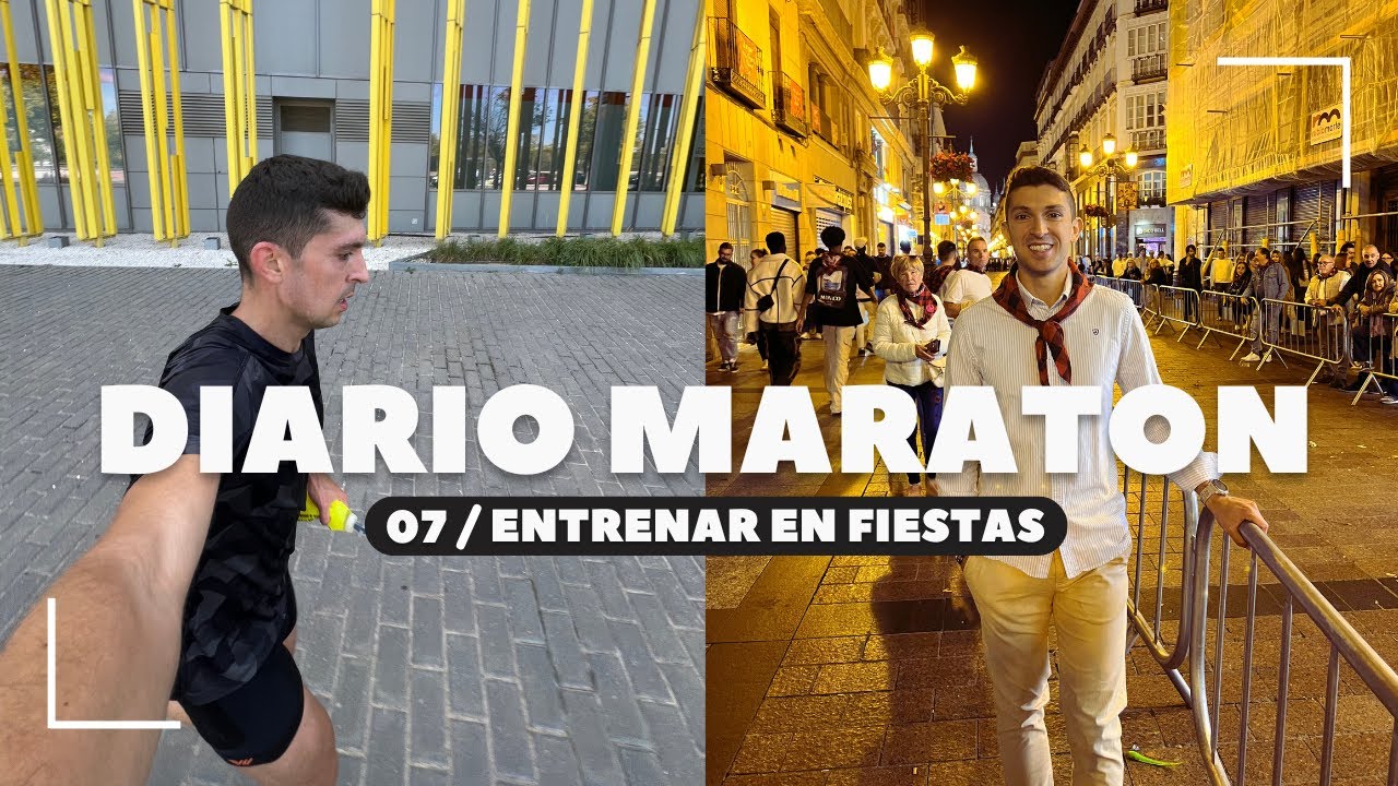 Diario de un maratón || 07 Entrenar en FIESTAS DEL PILAR (SI se puede)