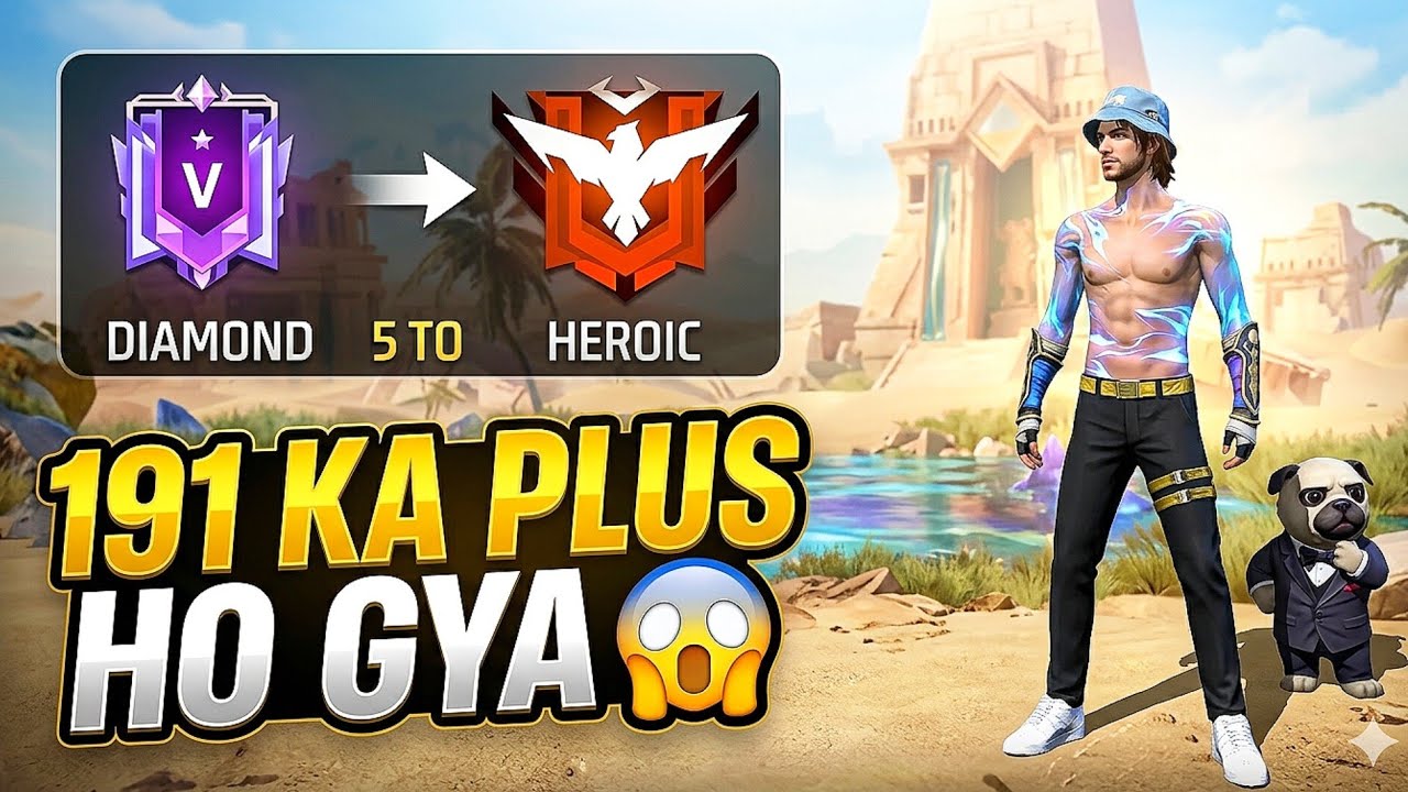 DIAMOND 5 TO HEROIC IN ONE MATCH 😱 🔥