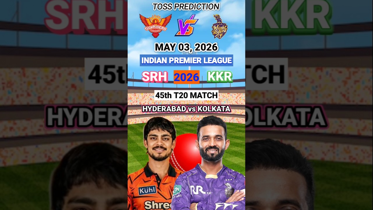 Hyderabad vs Kolkata Today Toss Prediction | Who will win Today IPL Toss ? #ipl #tossprediction