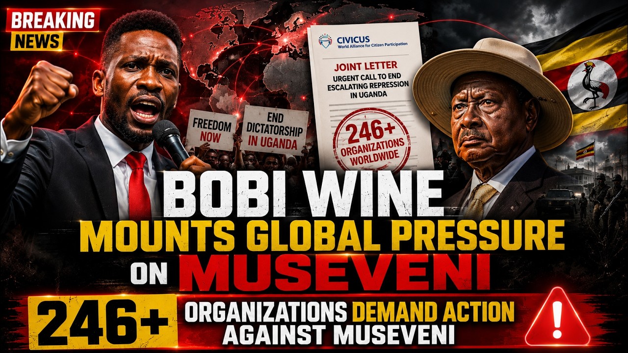 BREAKING:Bobi Wine Intensifies Pressure on M7, Rallies Over 246 Global Organizations- World on Alert