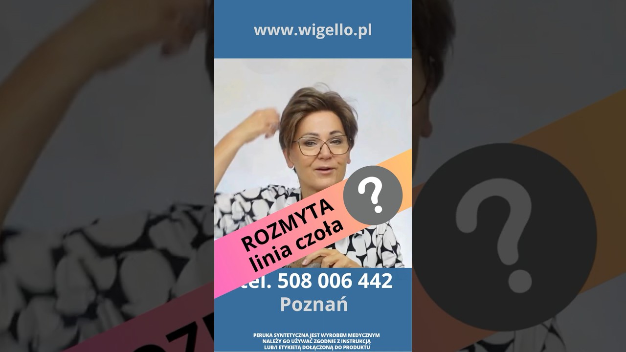 Rozmyta linia czoła w peruce 🤍 Front lace krok po kroku | Realny efekt