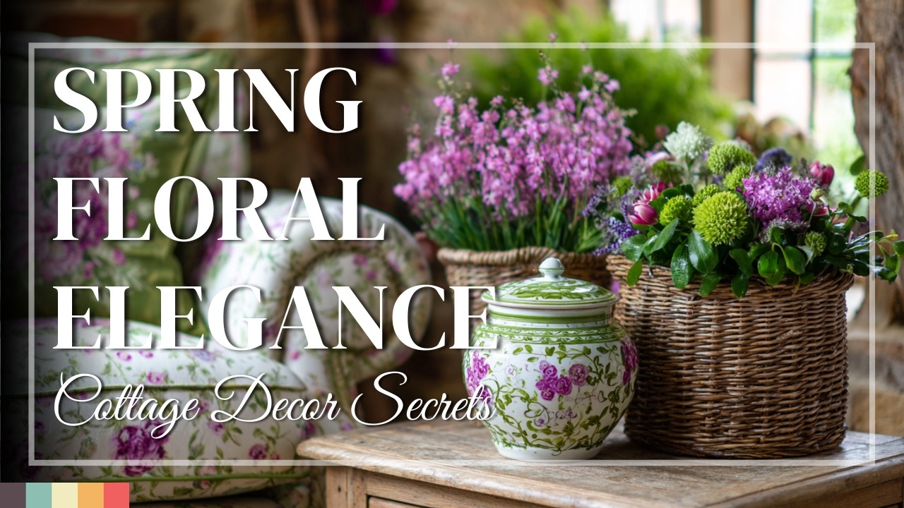 Floral English Cottage Spring Styling 🌸 Create Lush Spaces with Refined Charm
