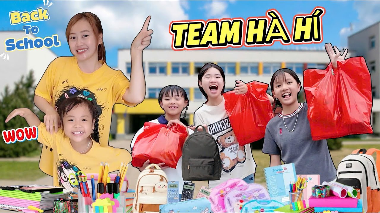 Thử Thách 200K Cùng Team Hà Hí – Ai Mua Được Nhiều Đồ Dùng Học Tập Nhất?