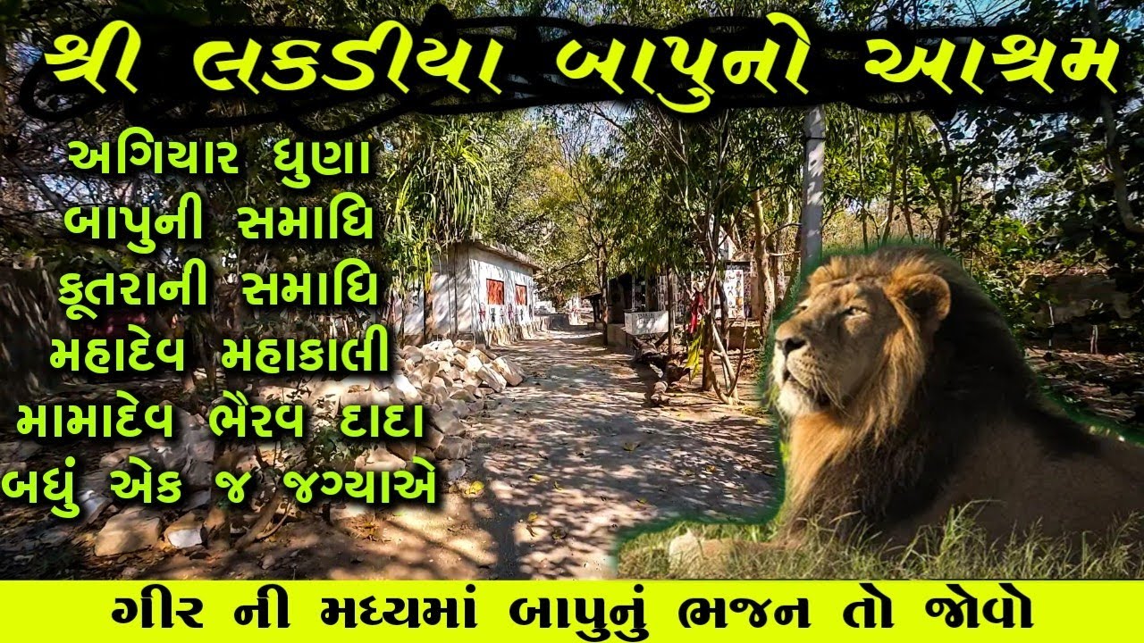 લકડીયા બાપુ નો આશ્રમ 😱Lakkadiya bapu no ashram 🚩GIR Visavadar 🕉️GIRNARI BHOMIYO