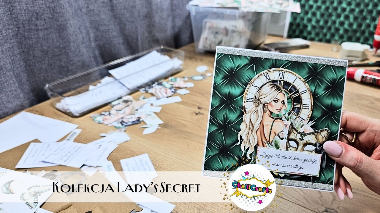 Szybka inspiracja na kartkę dla kobiety | Scrapbooking | @mintaypapers  Lady's Secret