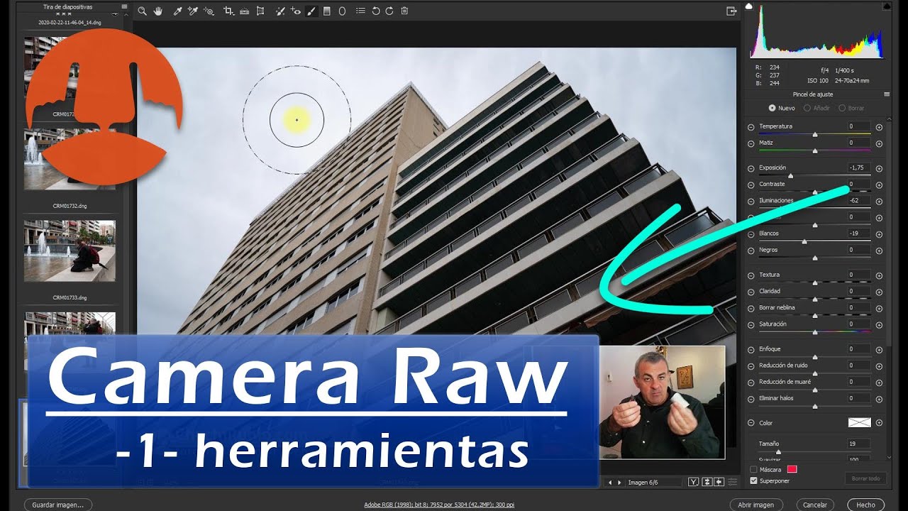 Tutorial Camera Raw  -1- Herramientas