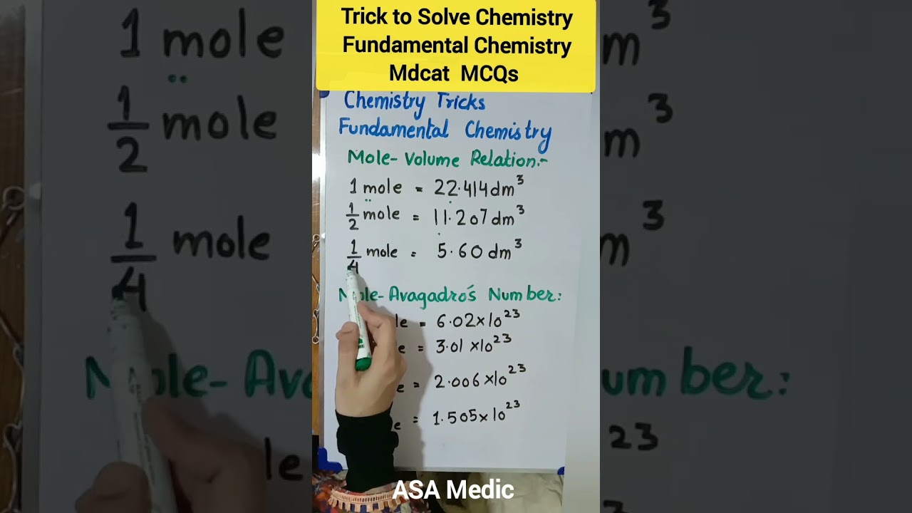 Trick to Solve Mdcat  Fundamental Chemistry MCQs | #mdcat