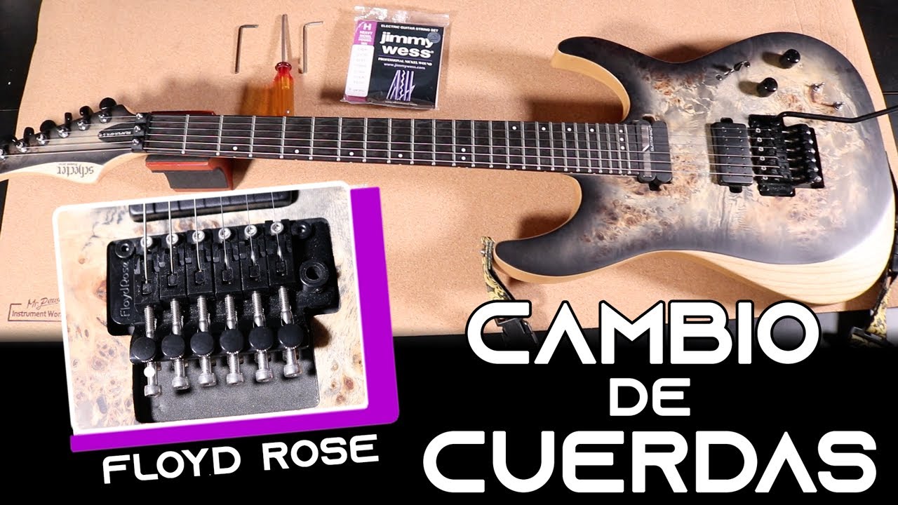 FLOYD ROSE: Cambio de cuerdas FÁCIL!