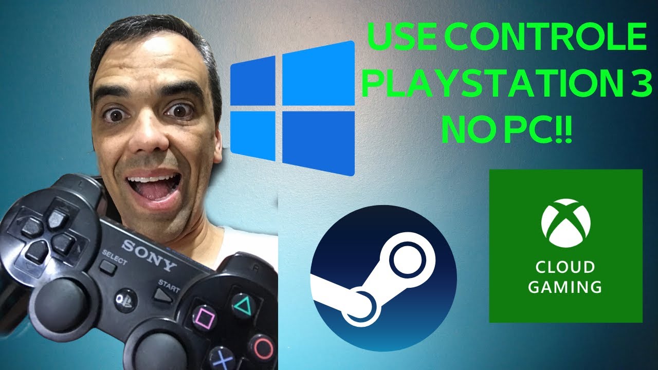 TUTORIAL: Usando controle de PS3 no PC via cabo USB e Bluetooth 2024 - Jogue na Steam e no XCloud !!