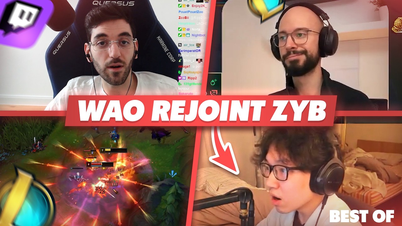 WAO REJOINT ZYB, NISQY ANNONCE ZYB 2- Best Of LoL #1313 Réactions