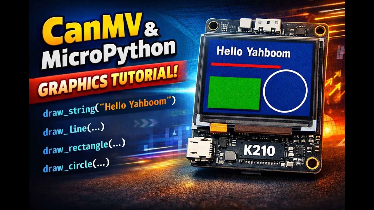 #8 K210  | Рисование графики (Draw graphics) в CanMV (MicroPython) для K210.