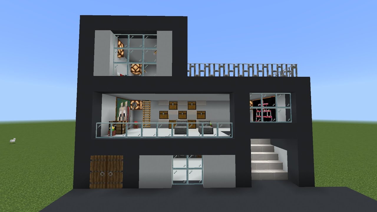 Modern house build in minecraft 
