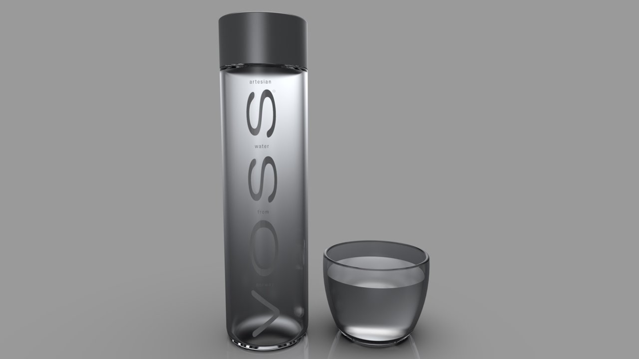 SolidWorks Visualize Tutorial: VOSS Water Bottle Render