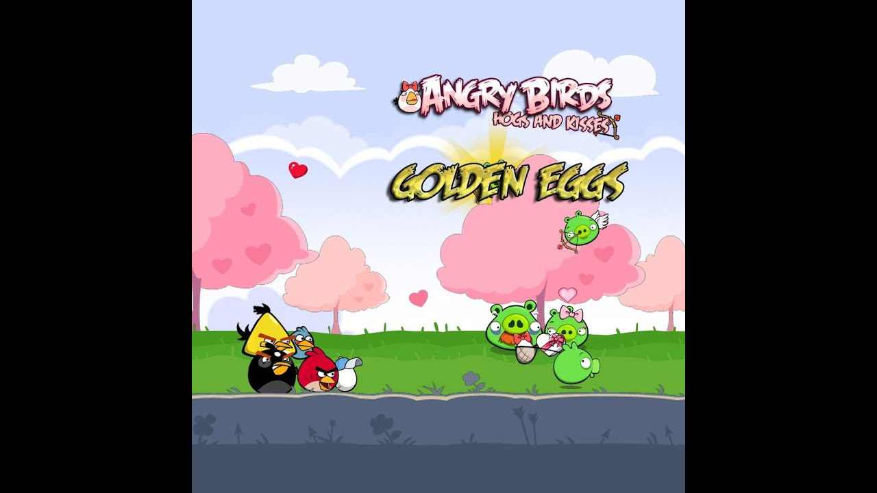 Angry Birds Seasons - Hogs and Kisses Golden Egg Walkthrough