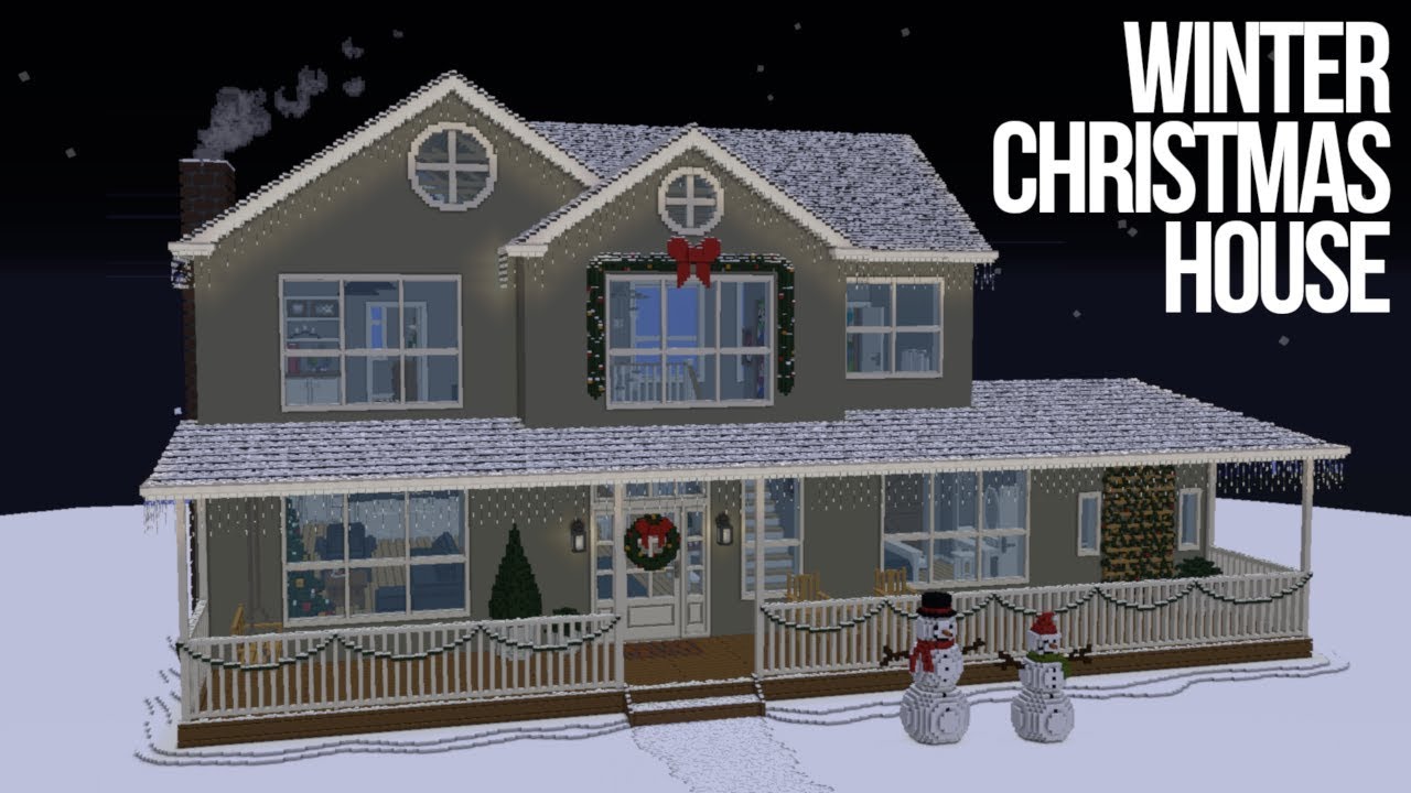 Winter Christmas House - A Minecraft Timelapse