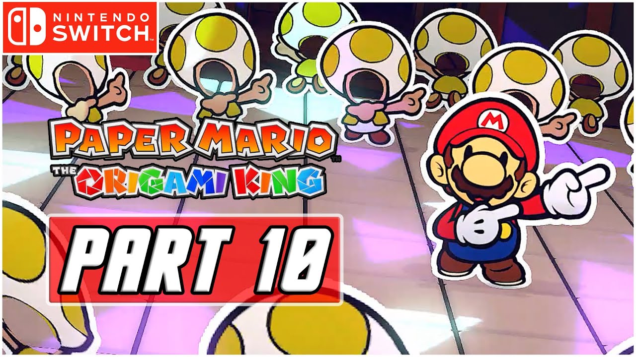 Paper Mario: The Origami King - Gameplay Walkthrough PART 10 - Yellow Streamer Time (Switch)