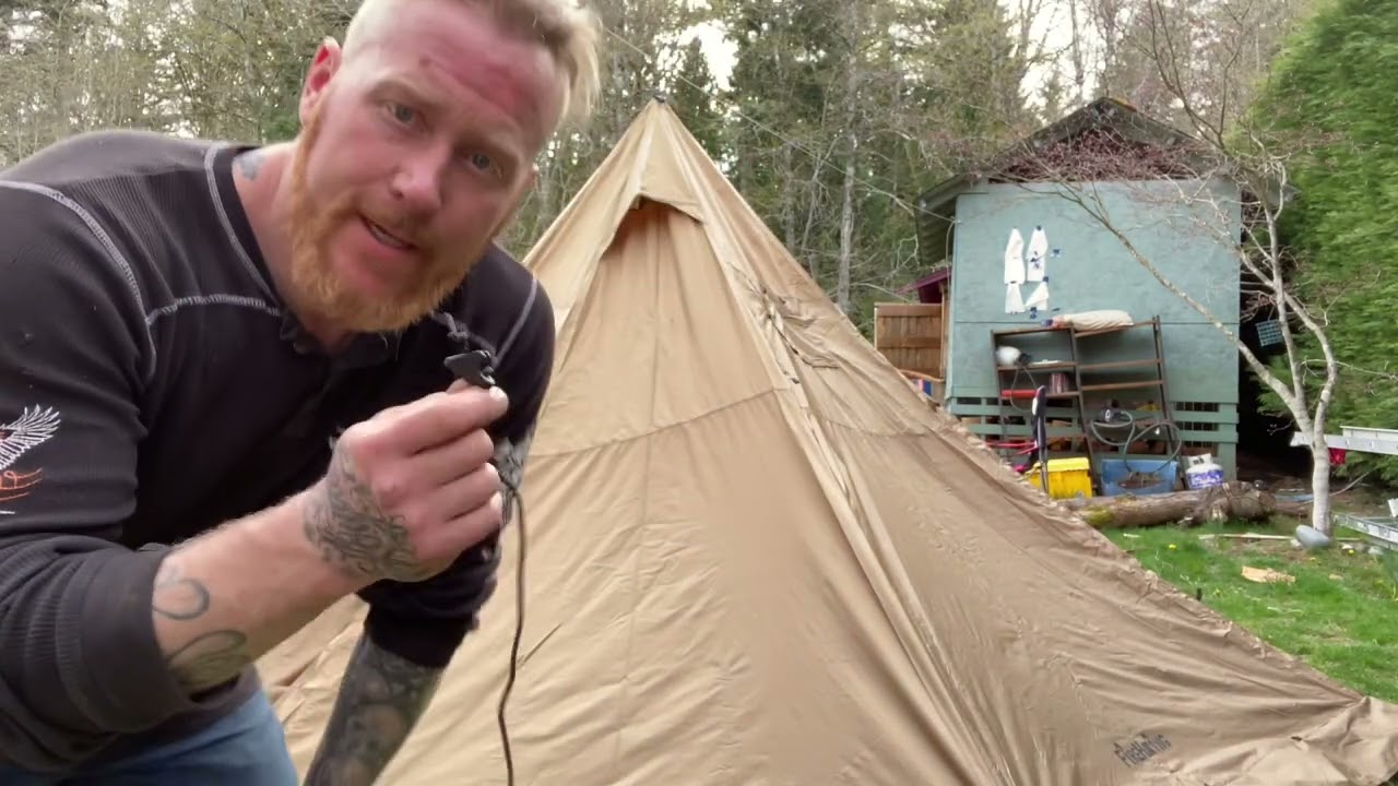 Amazon Firehiking eight-man ￼hot tent unboxing, set up review
