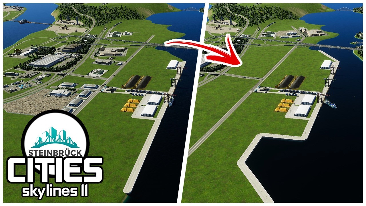 NEUE Grafikeinstellungen TESTEN + Hafen vorbereiten | #citiesskylines2 | Steinbrück 104