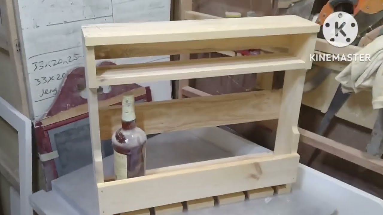 diy wine rack(how to make wine rack from reclaimed pallet wood)