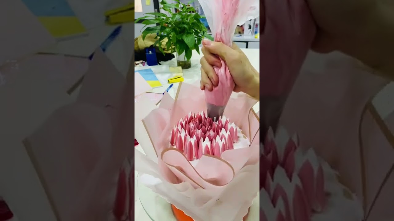 Hướng dẫn chi tiết cách làm bánh hoa 3D siêu hot #hoa #banhsinhnhat #huongdan #cachlam