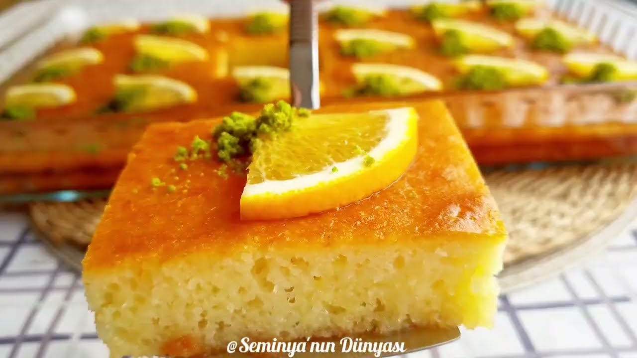 Misss gibi PORTAKALLI REVANİ tarifi ✔️ Şerbetini Tam Çeken Tam Kıvamında REVANİ ✔️