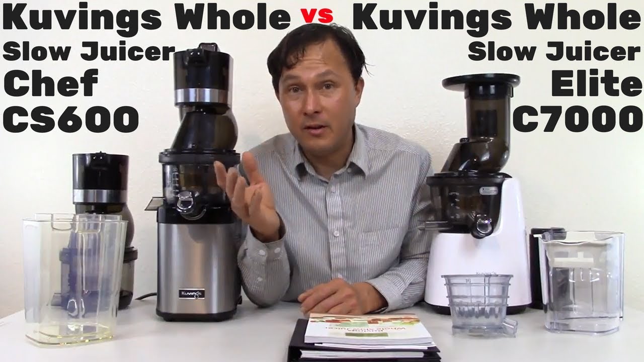 Kuvings Whole Slow Juicer Chef CS600 vs Kuvings Whole Slow Juicer Elite C7000 Comparison Review