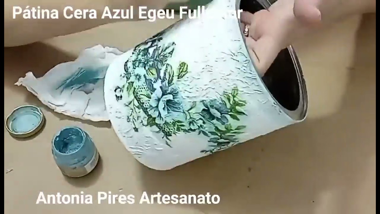 DIY IDEIA DE LATA DECORADA COM PAPEL E DECOUPAGEM - TOP DEMAIS
