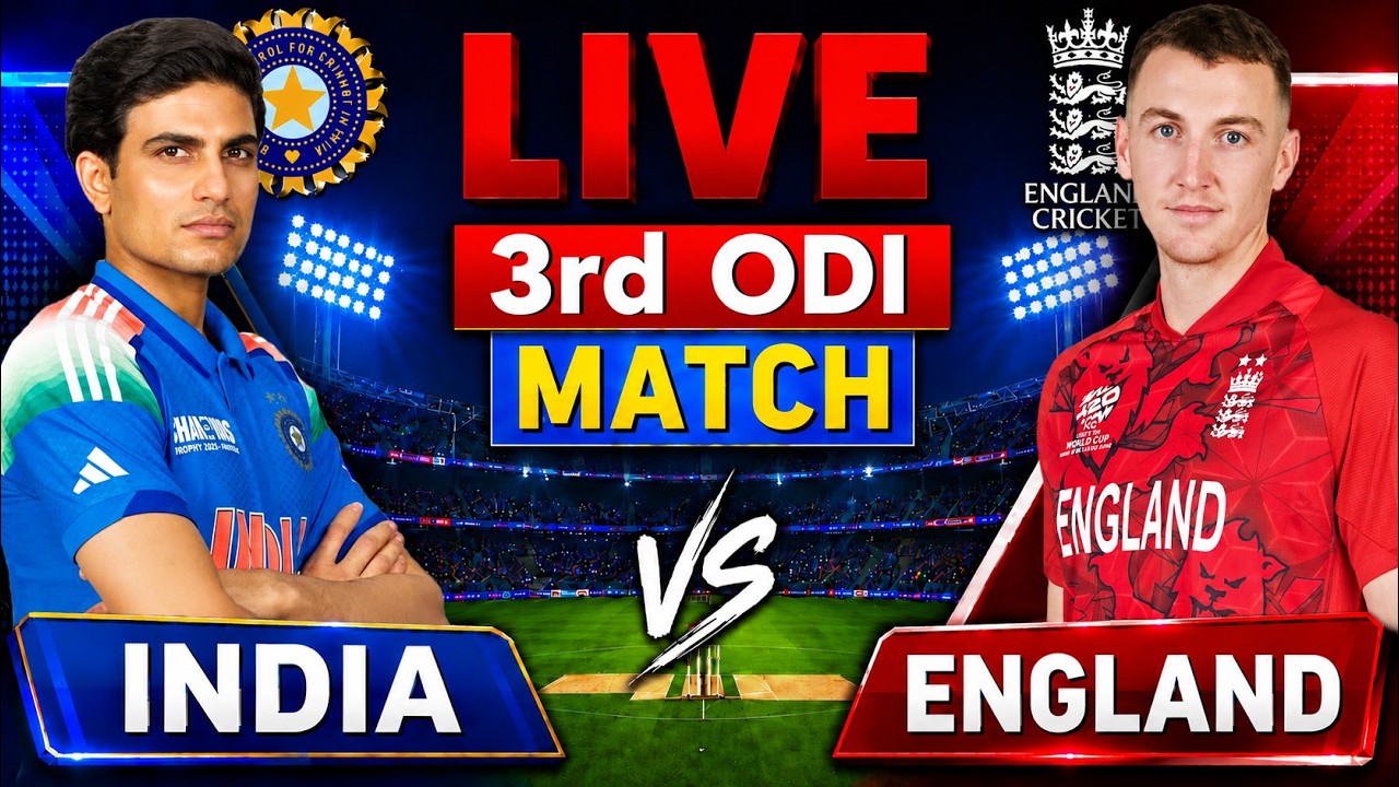 Live India vs England 3rd ODI Match Today | IND vs ENG 3rd ODI Match Live Last 5overs #livescore