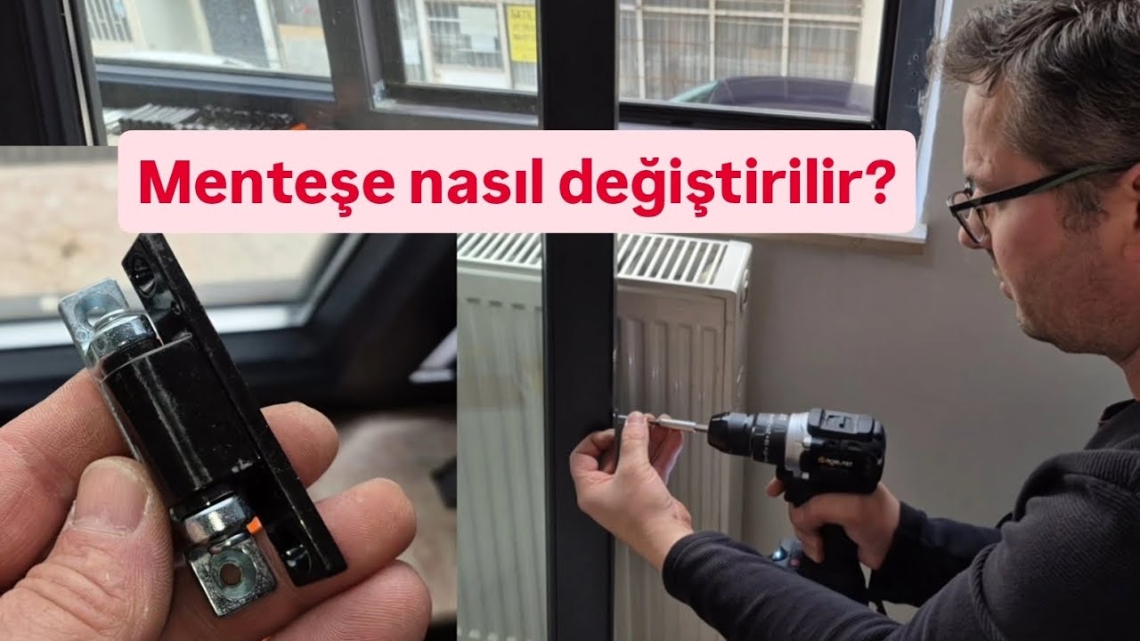 Plastik doğrama pencerelerin menteşe değişimi.