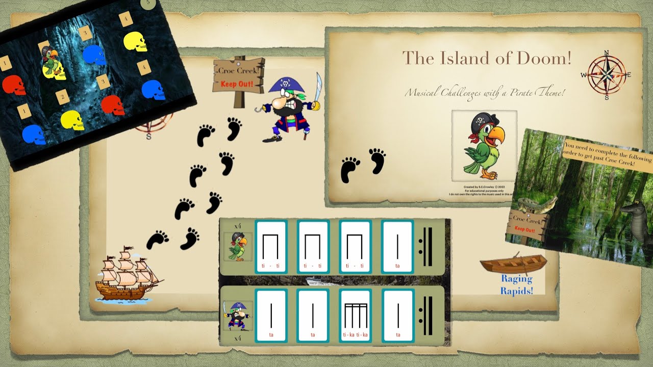 The Island of Doom! - musical challenges with a pirate theme