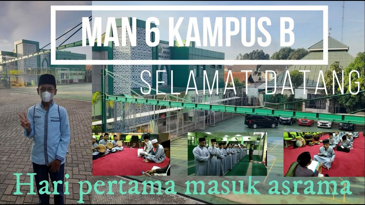 MAN 6 Kampus B  JAKARTA , hari pertama berangakat masuk asrama saat hujan sejak kemarin sore