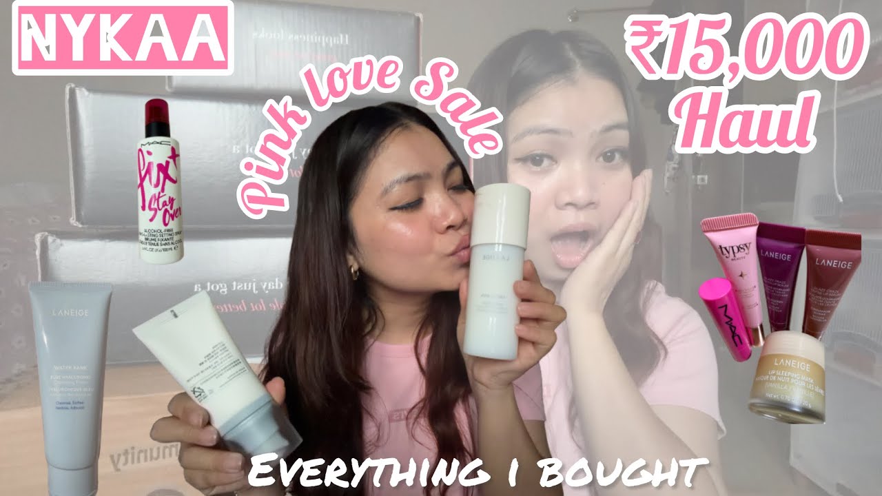 Everything I bought in Nykaa Pink Love Sale💗/ 15k Damage #nykaa 