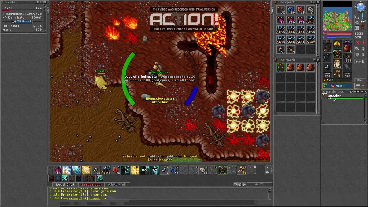 Hellspawn Yalahar- Tibia place to hunt! PACC lev80+