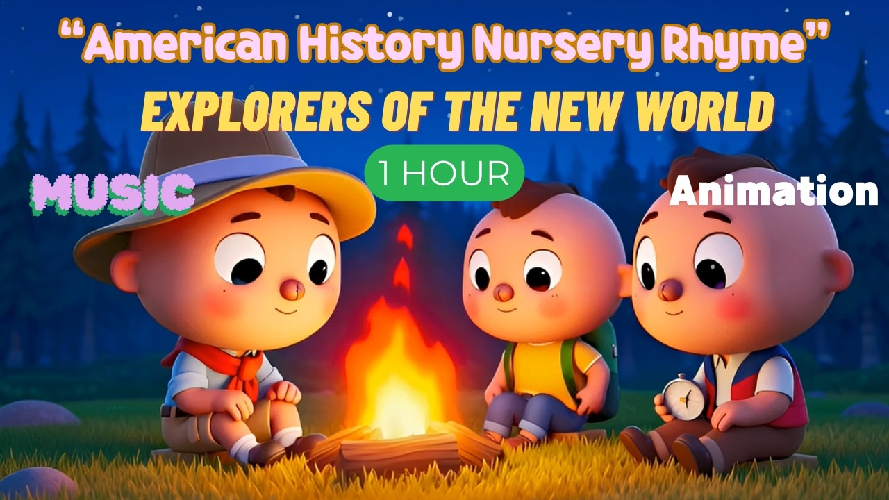 Explorers of the New World | American History Nursery Rhyme for Kids | Learning Song( 1 hour)