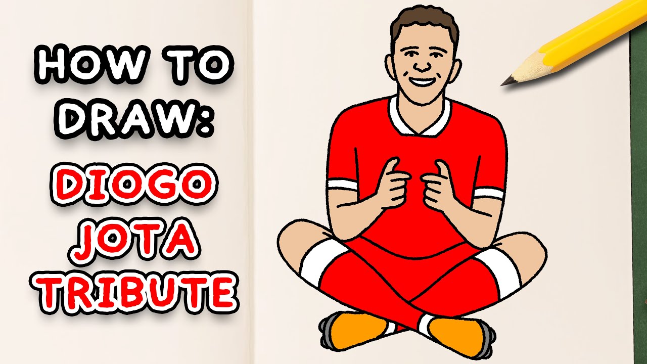 DIOGO JOTA TRIBUTE - Simple drawing tutorial!