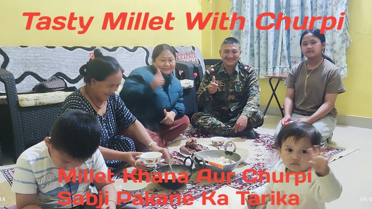 Millet aur churpi sabji pakane Ka Tarika, how to cook millet and  Churpi dish, Dabba k khaya hai ❣️👌